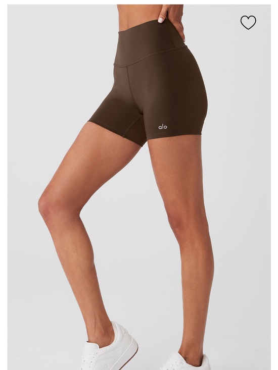 ALO Yoga Pants - Alo High-Waist 5" Bike Shorts — Espresso